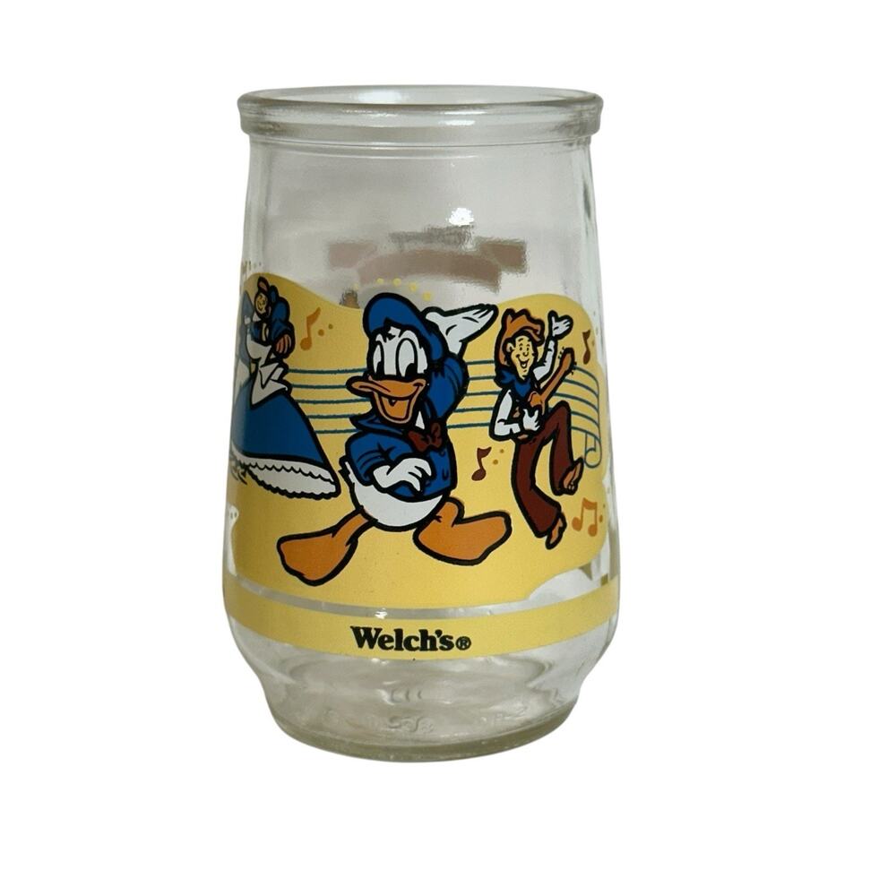 Welch's Jelly Glass Disney Melody Time Donald Duck #6 Friendship Music